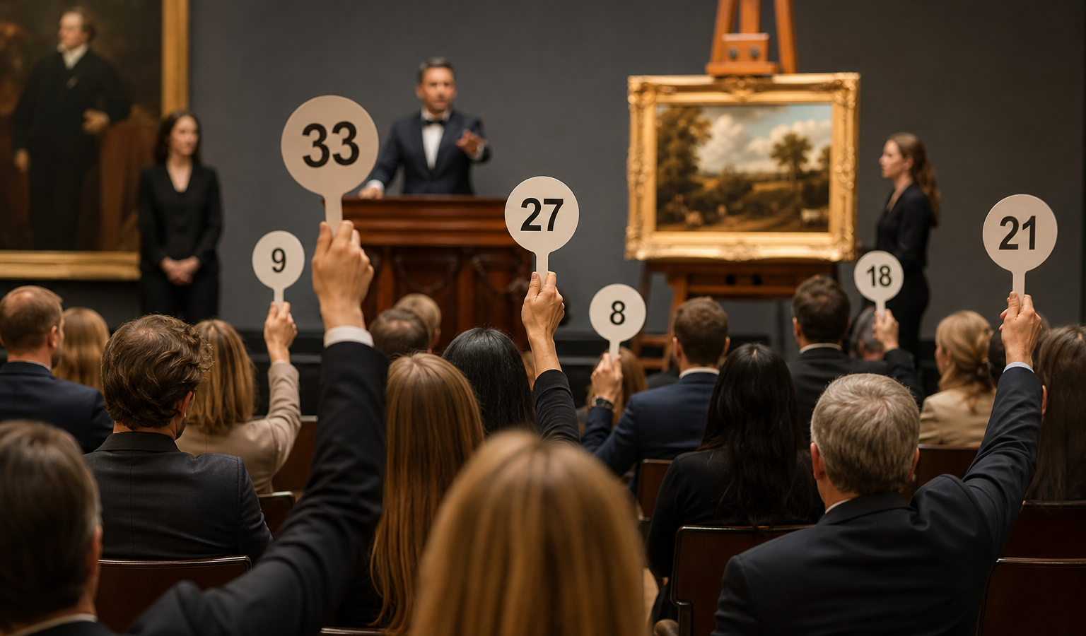 Kunstveilingen: hoe ze werken en hoe je meebiedt
